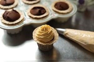 万圣节女巫帽&蜘蛛杯子蛋糕