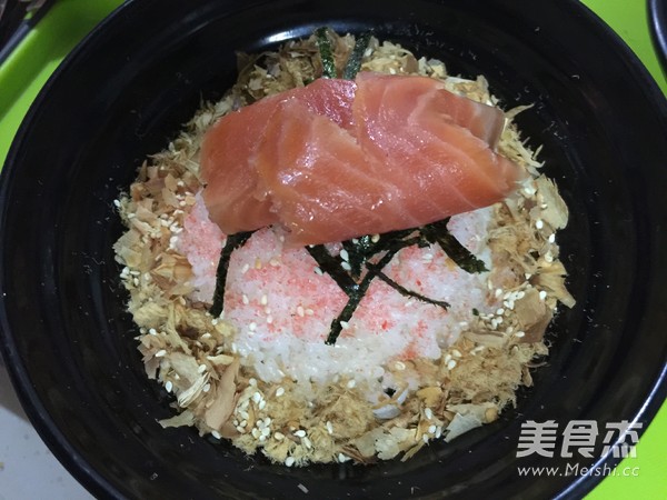 烟熏三文鱼茶泡饭