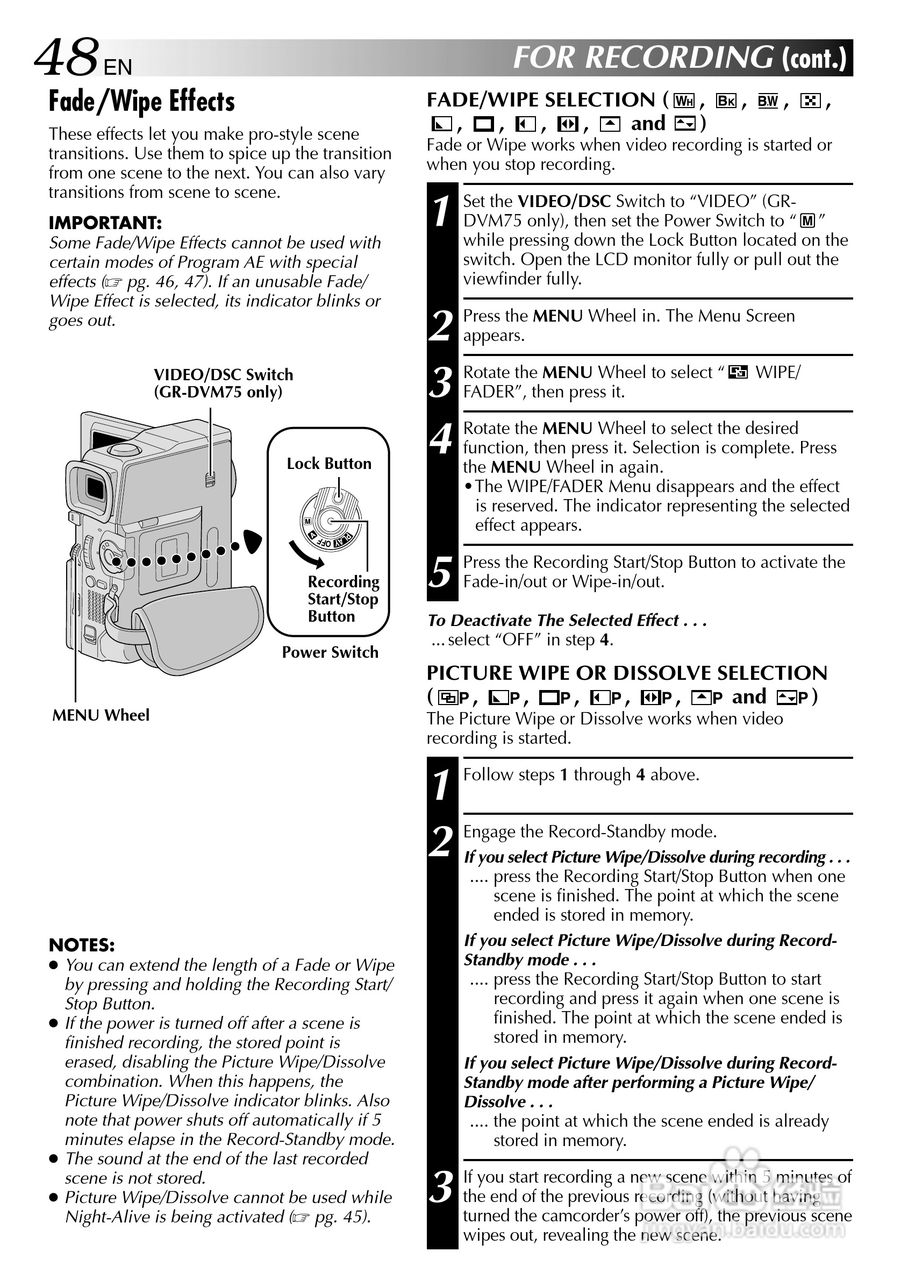 胜利JVC GR-DVM75数码摄像机使用说明书:[5]