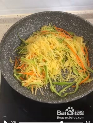 家常土豆丝卷饼