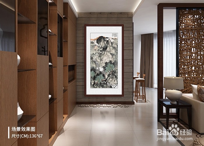 家居风景线从进门开始，2019玄关装饰画这样选