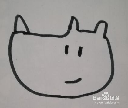 简笔画 小犀牛的画法