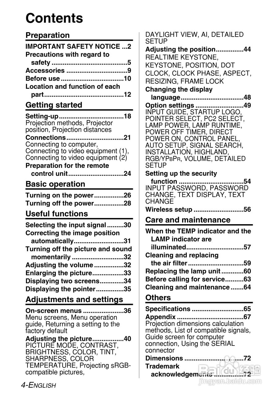 松下PT-LB55NTE投影机使用说明书:[1]