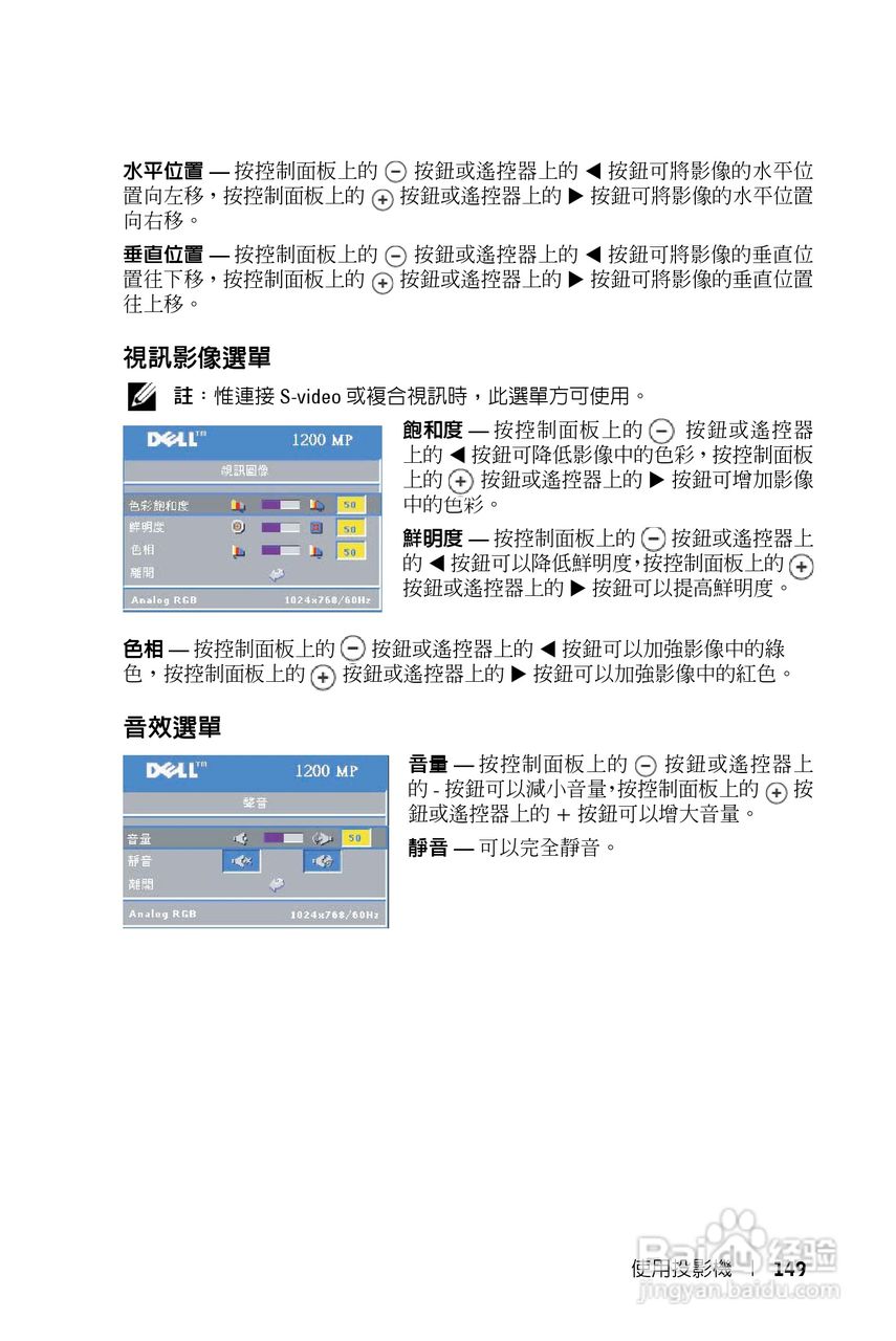 DELL Dell 1200MP Projector投影机说明书:[15]