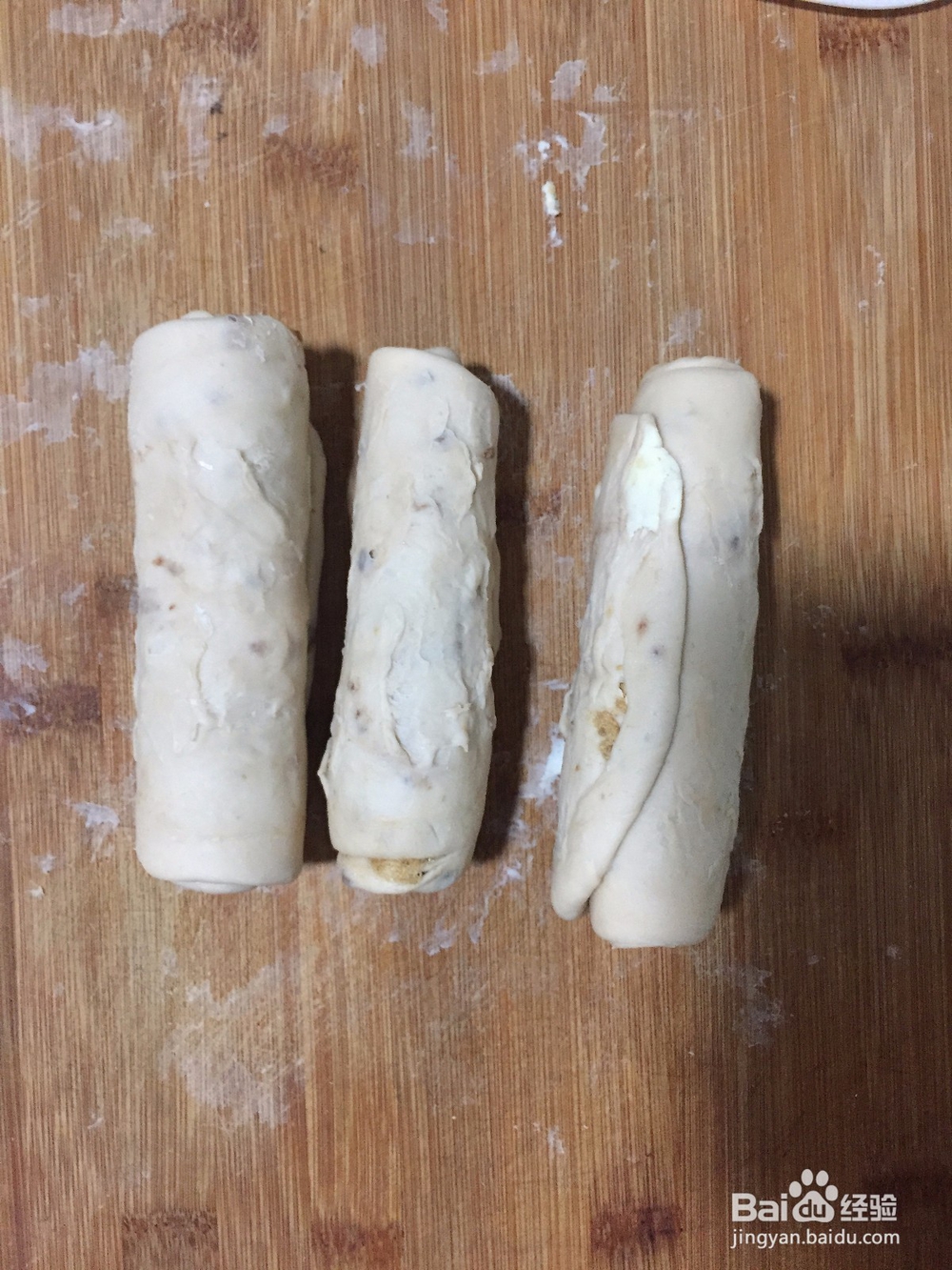 巧克力肉松手撕面包的做法