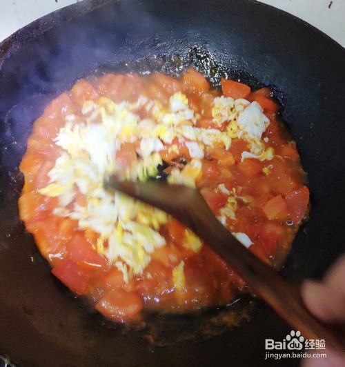 家常菜番茄炒蛋 现炒鸡蛋 再炒西红柿咸口