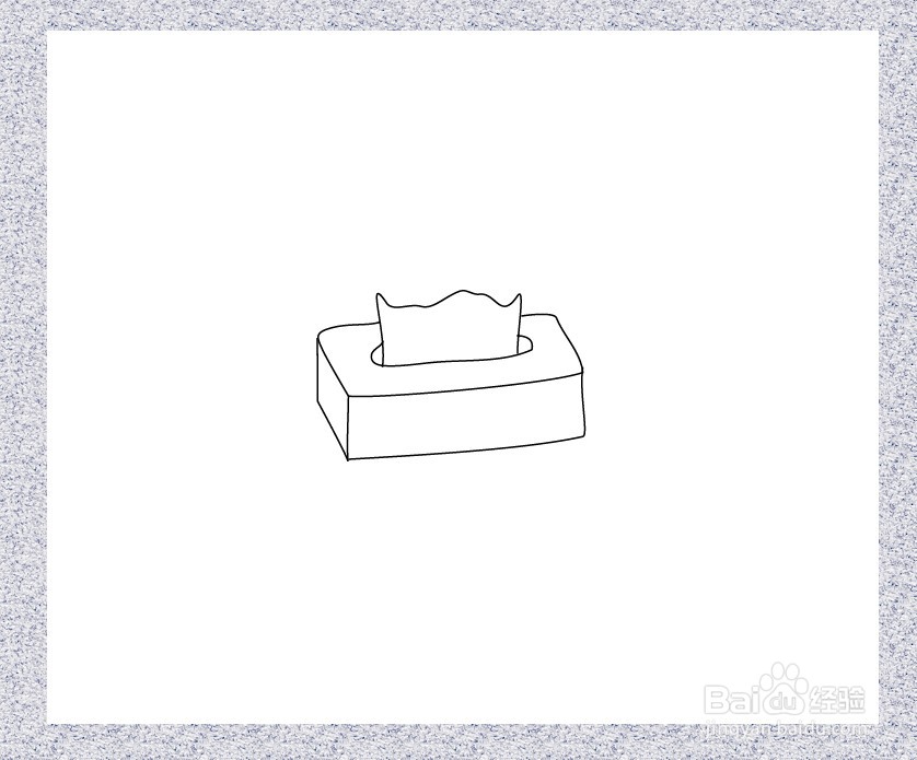纸巾盒简笔画怎么画
