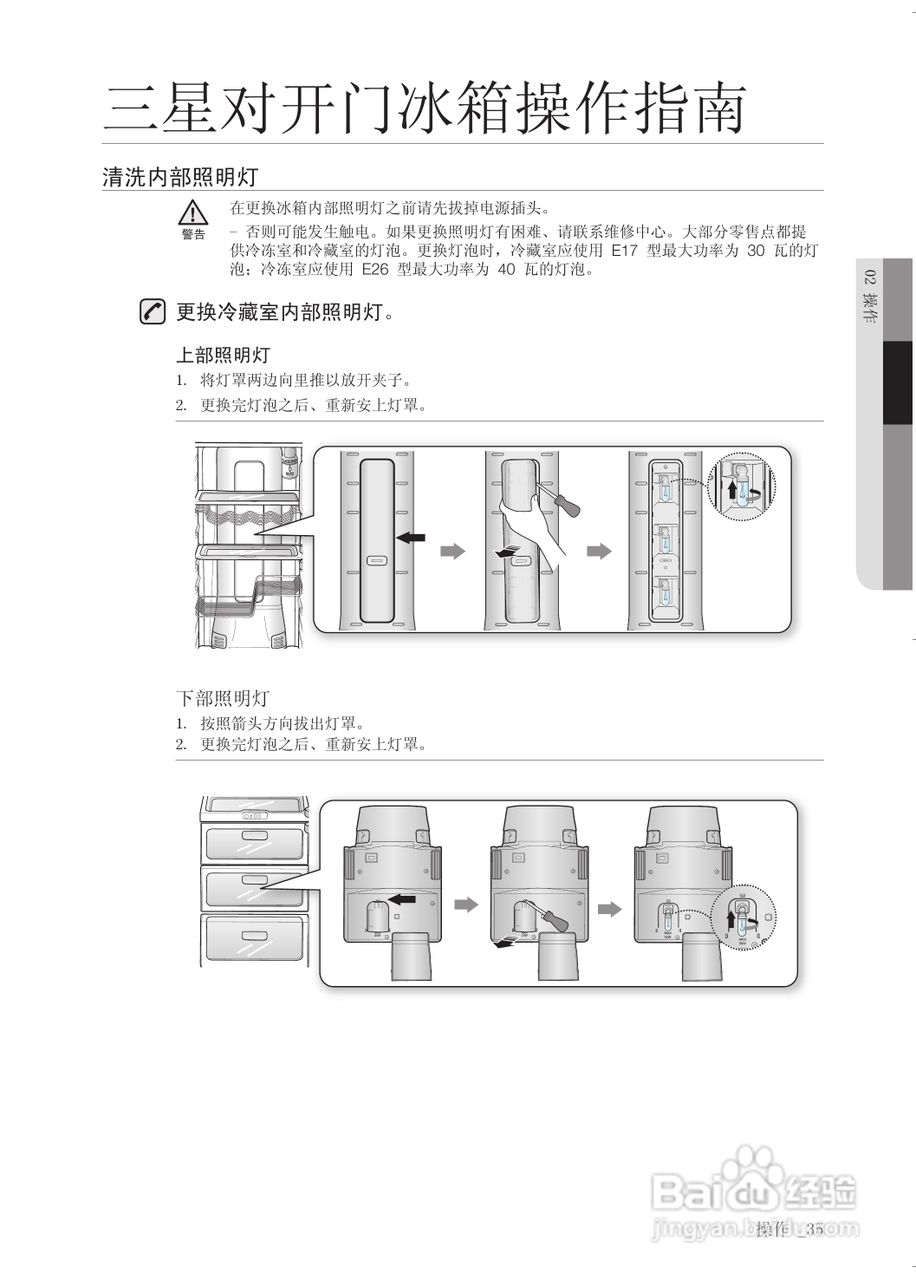 三星RSH1STSW电冰箱使用说明书:[4]