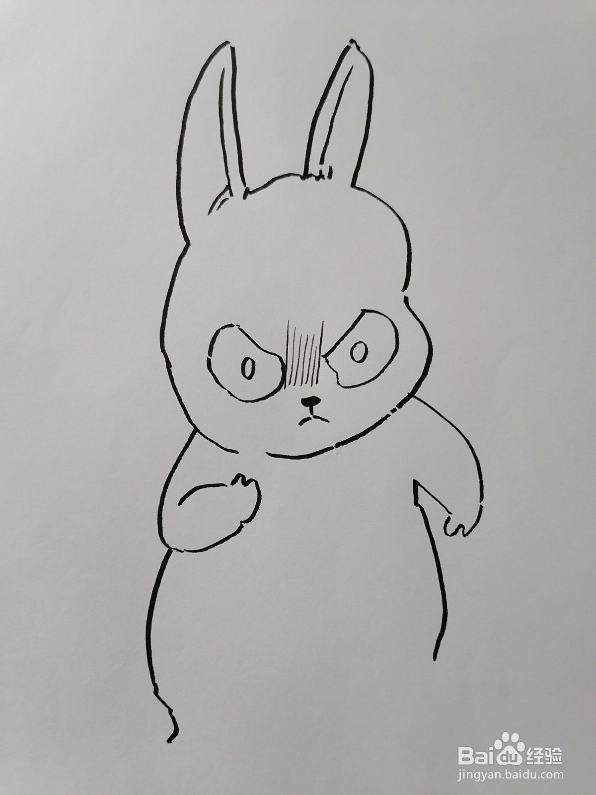 不要惹我三瓣嘴纸绘怎样画