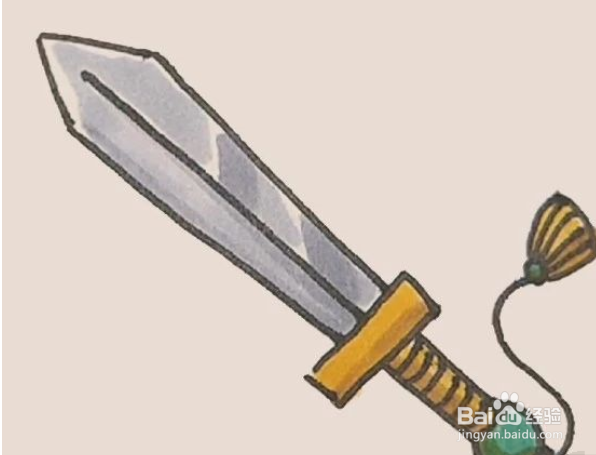 简笔画之长剑