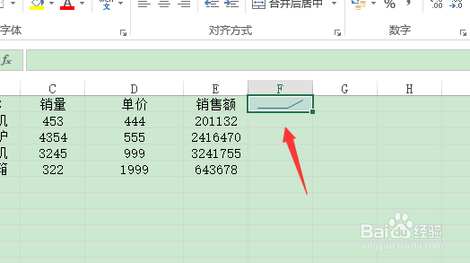 excel如何套用迷你图预设样式？