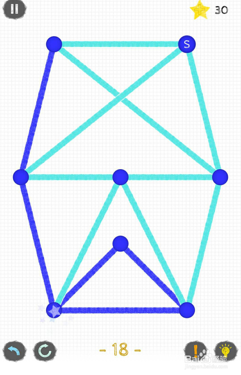 一笔画1-18怎么一笔走完整个图形