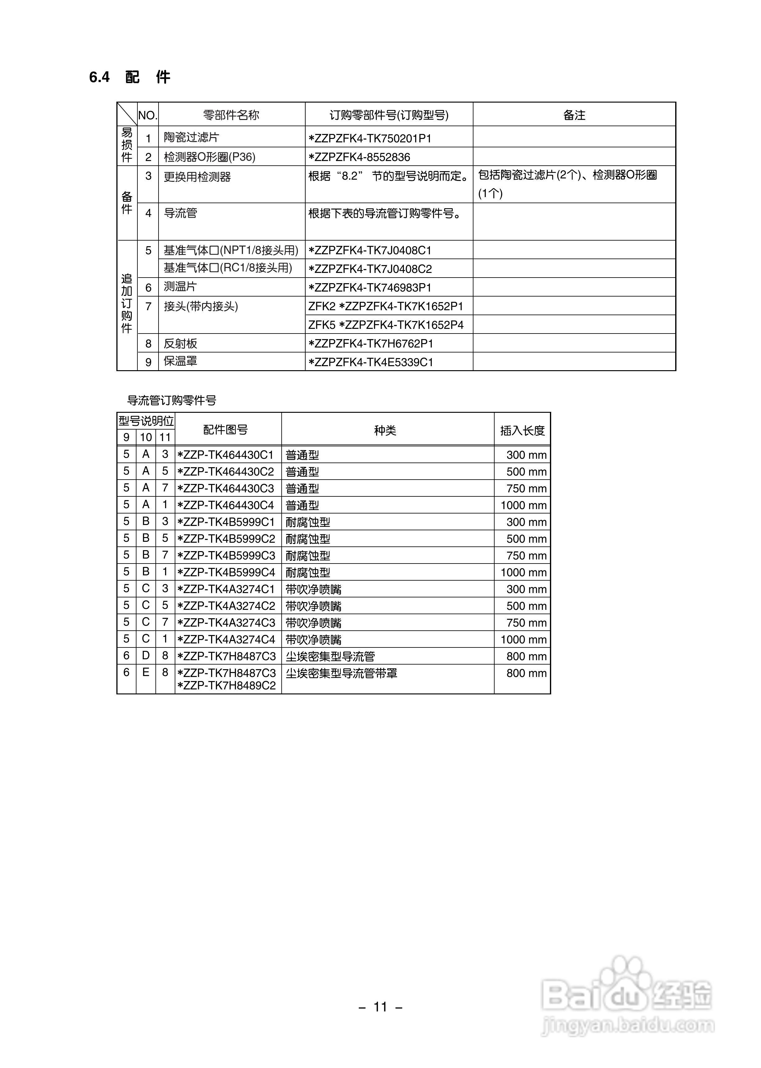 富士ZFK2,5 插式氧化锆氧检测器使用说明书:[2]