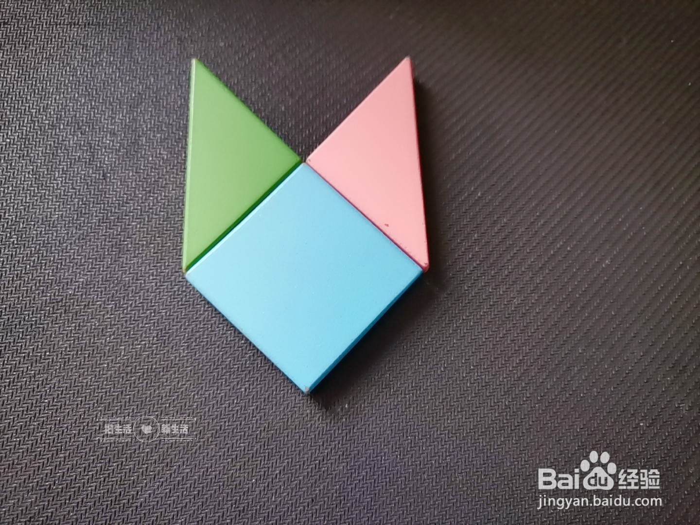 儿童益智七巧板 如何用七巧板拼一只猫(15)