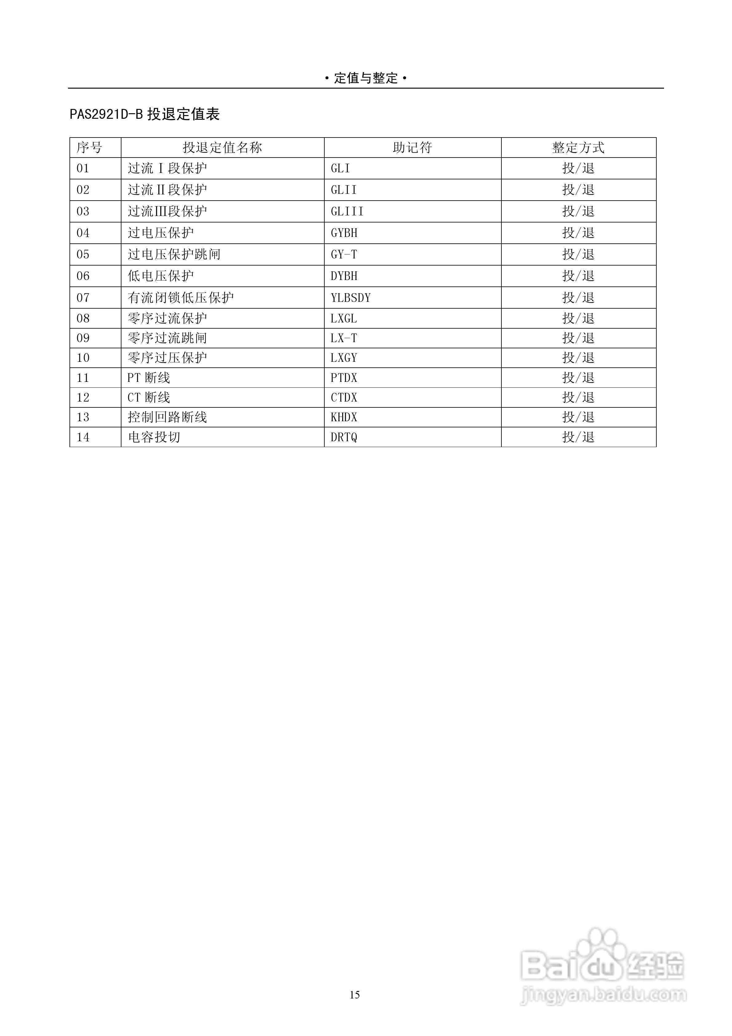 PAS2920D-B数字式电容器保护测控装置技术说明书:[2]