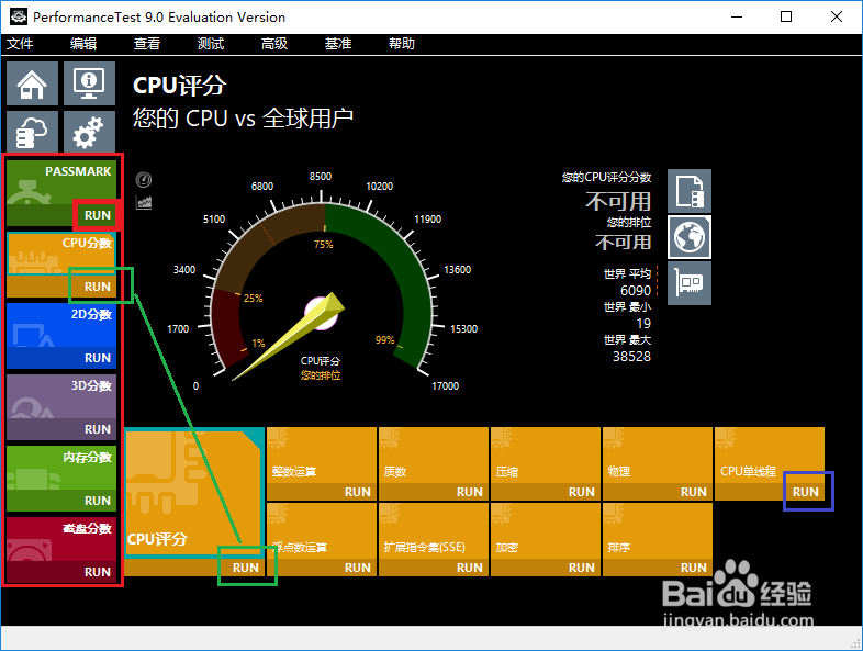 cpu、显卡、内存、硬盘 基准测试平台:passmark