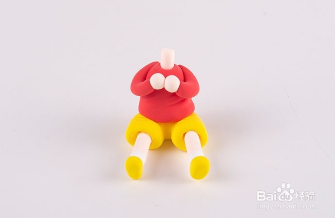 粘土蜡笔小新的制作方法