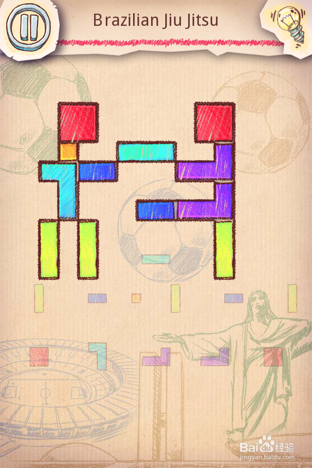 Doodle Fit2 攻略-11 Brazil 巴西