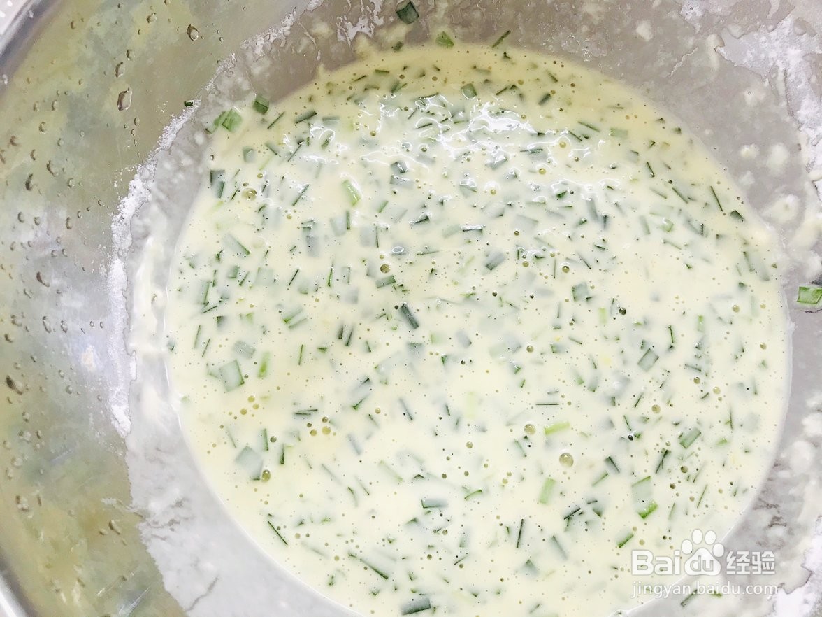 如何制作韭菜鸡蛋饼？