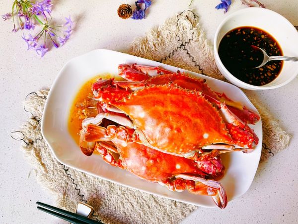 清蒸鲜活梭子蟹