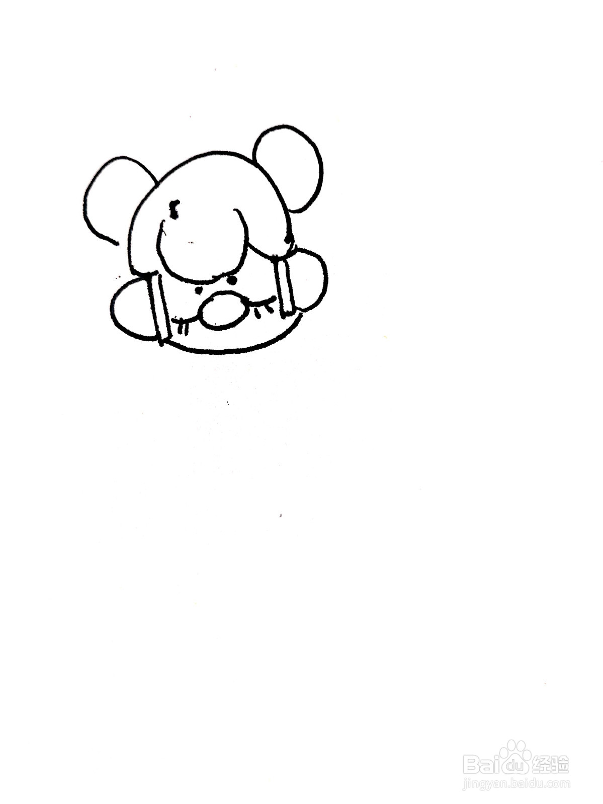 正面的击剑运动员线描画怎么画