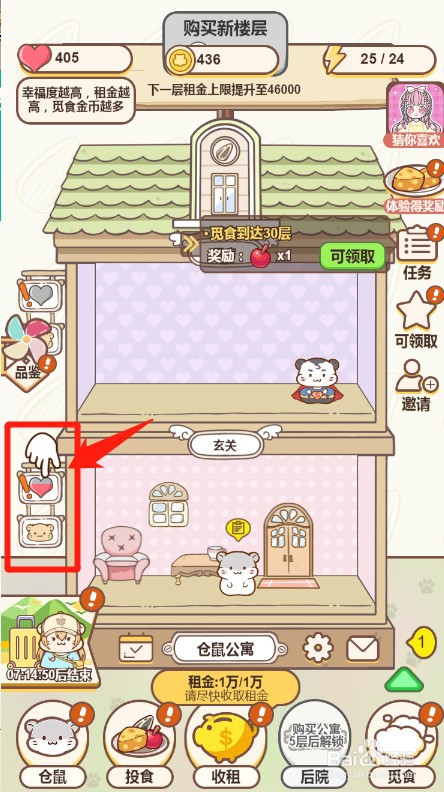 仓鼠公寓里面的仓鼠怎么升级