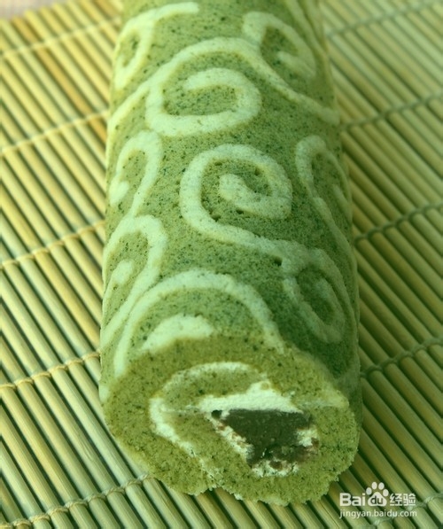 教你做唐草抹茶卷