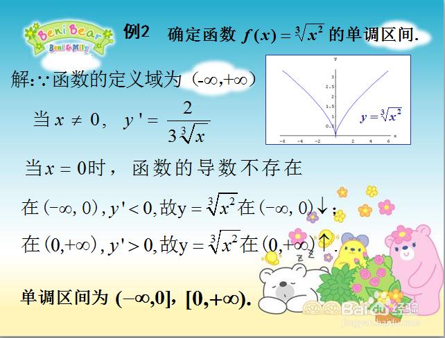 高等数学:求函数的单调性和单调区间?