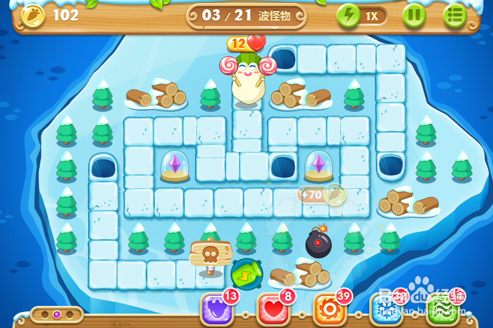 保卫萝卜2 极地131关攻略：[131]第一百三十一关