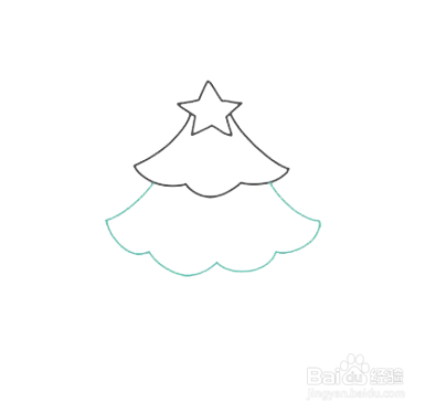 如何画一棵圣诞树？
