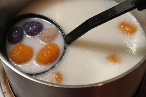 红豆沙椰奶仙草芋圆