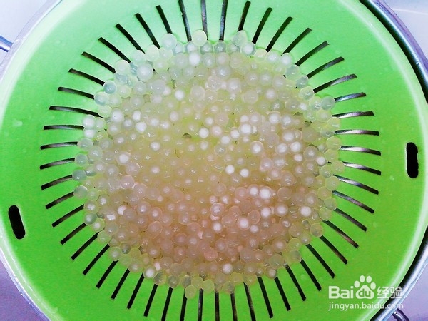 椰汁紫薯西米露的做法