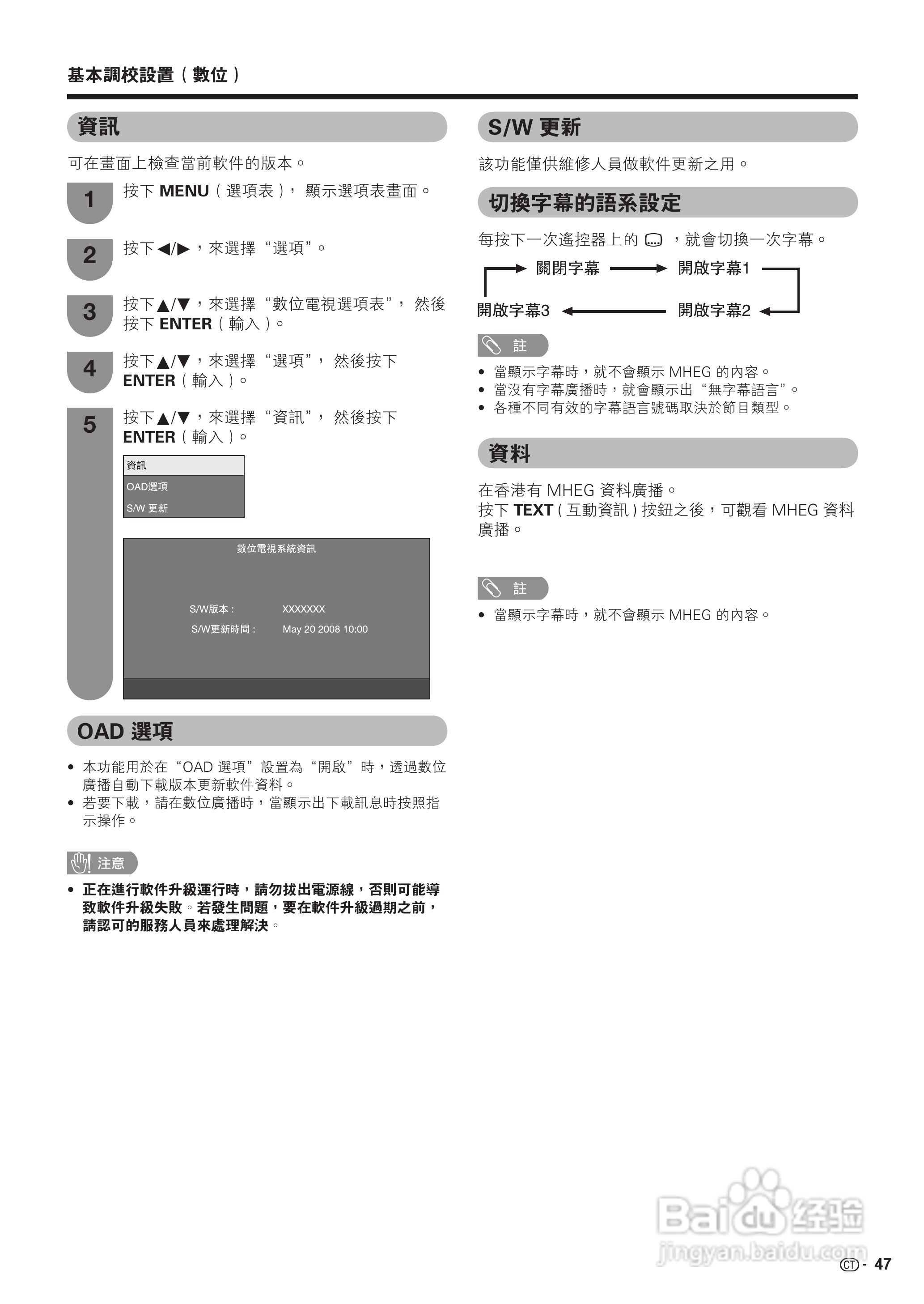 声宝LC-42D65H型液晶电视机说明书:[5]