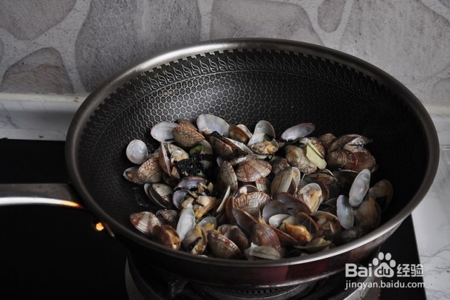 炒花蛤的制作方法