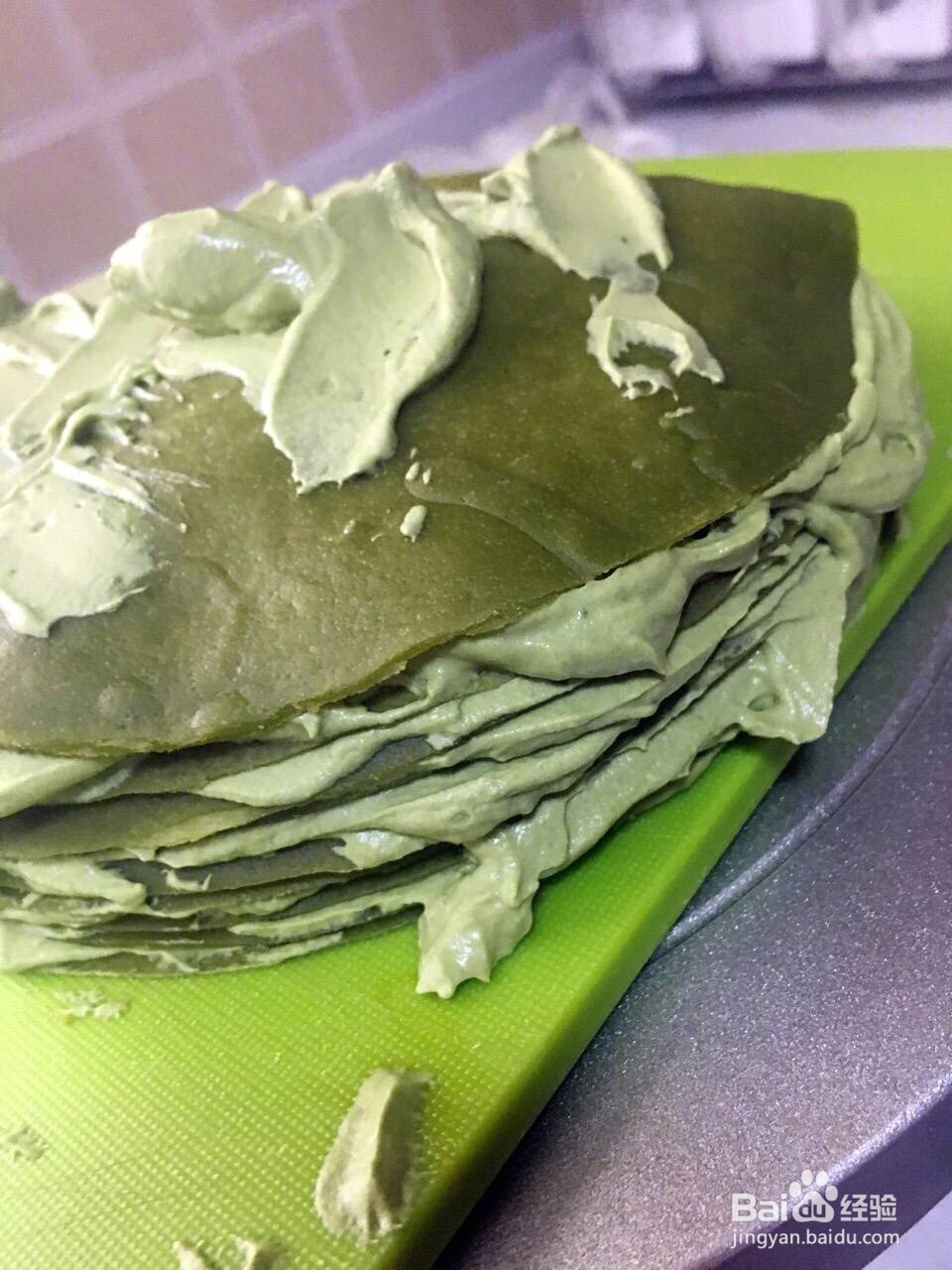 妈妈教我做的抹茶千层