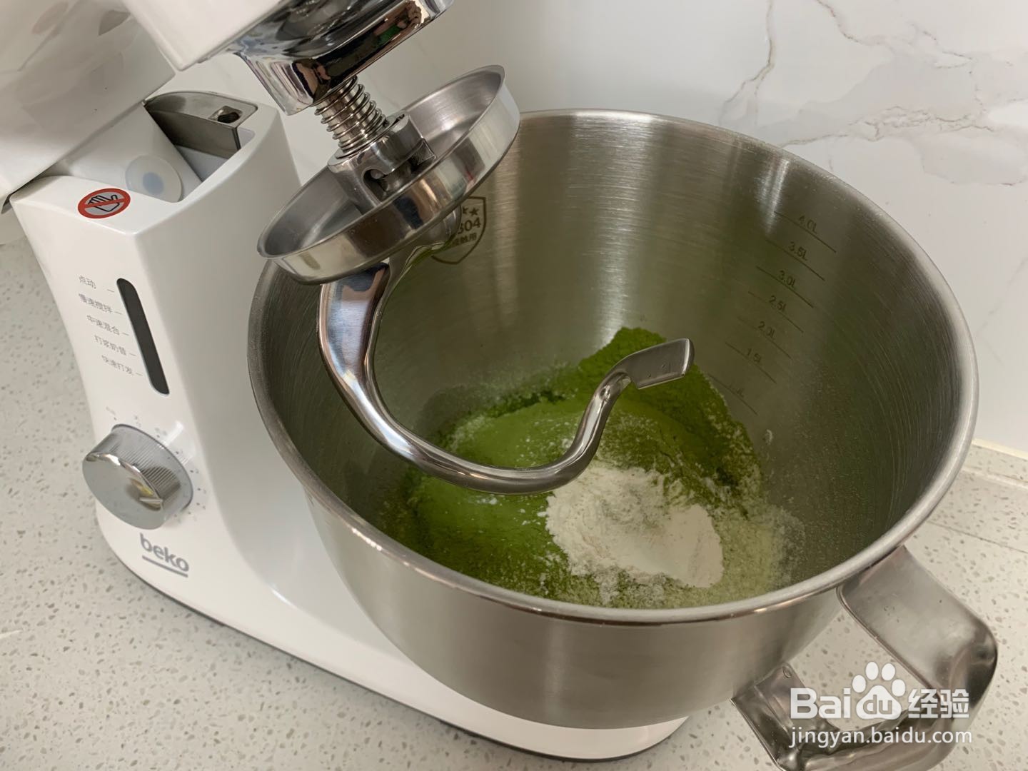 抹茶麻薯古早味面包的做法