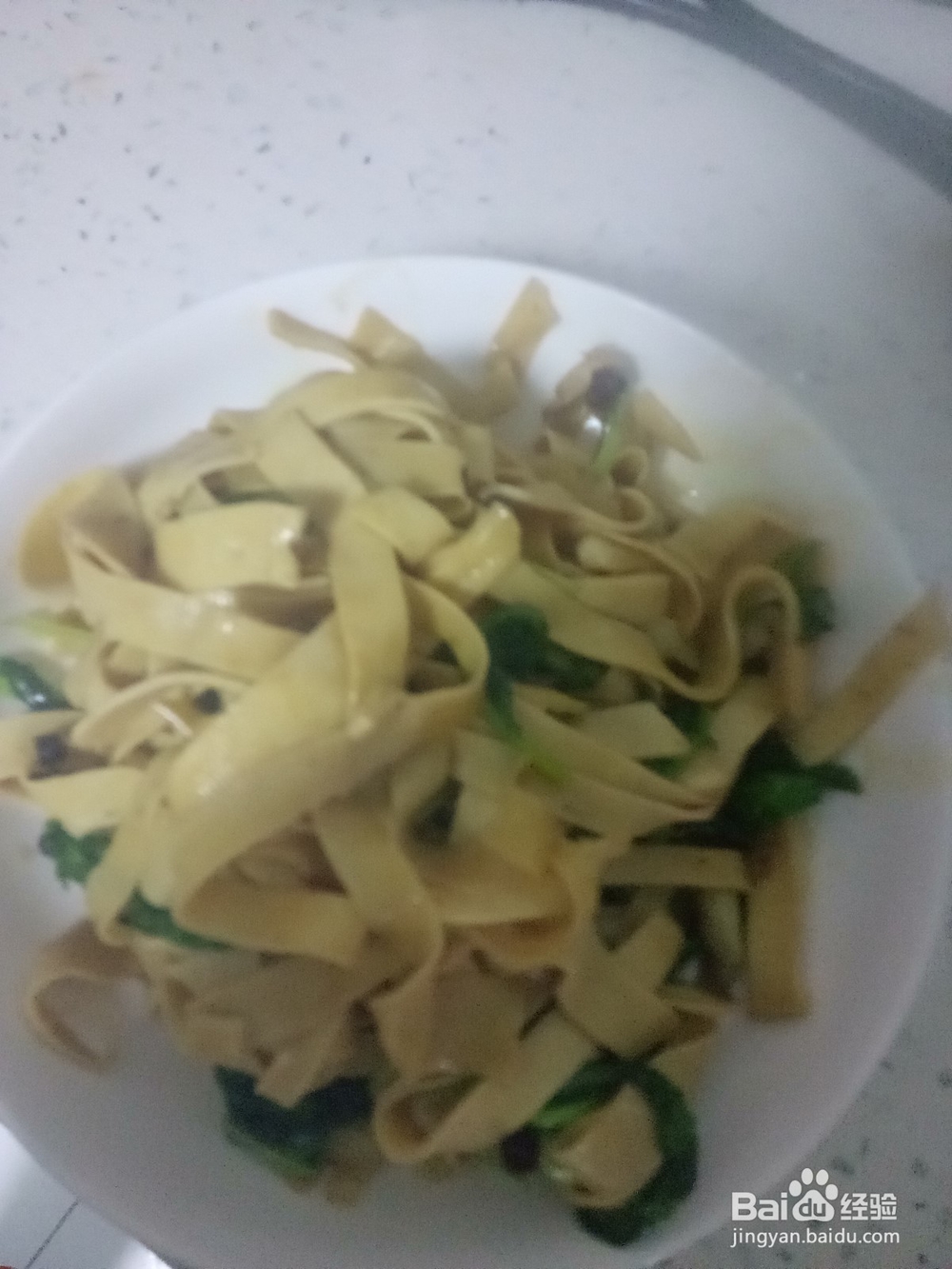 家常千张炒青菜