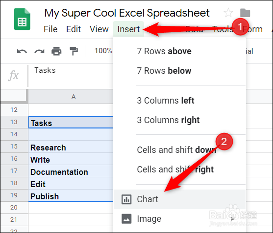如何在Google表格中创建甘特图