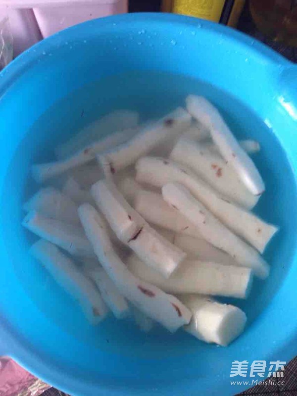 烤铁棍山药的做法