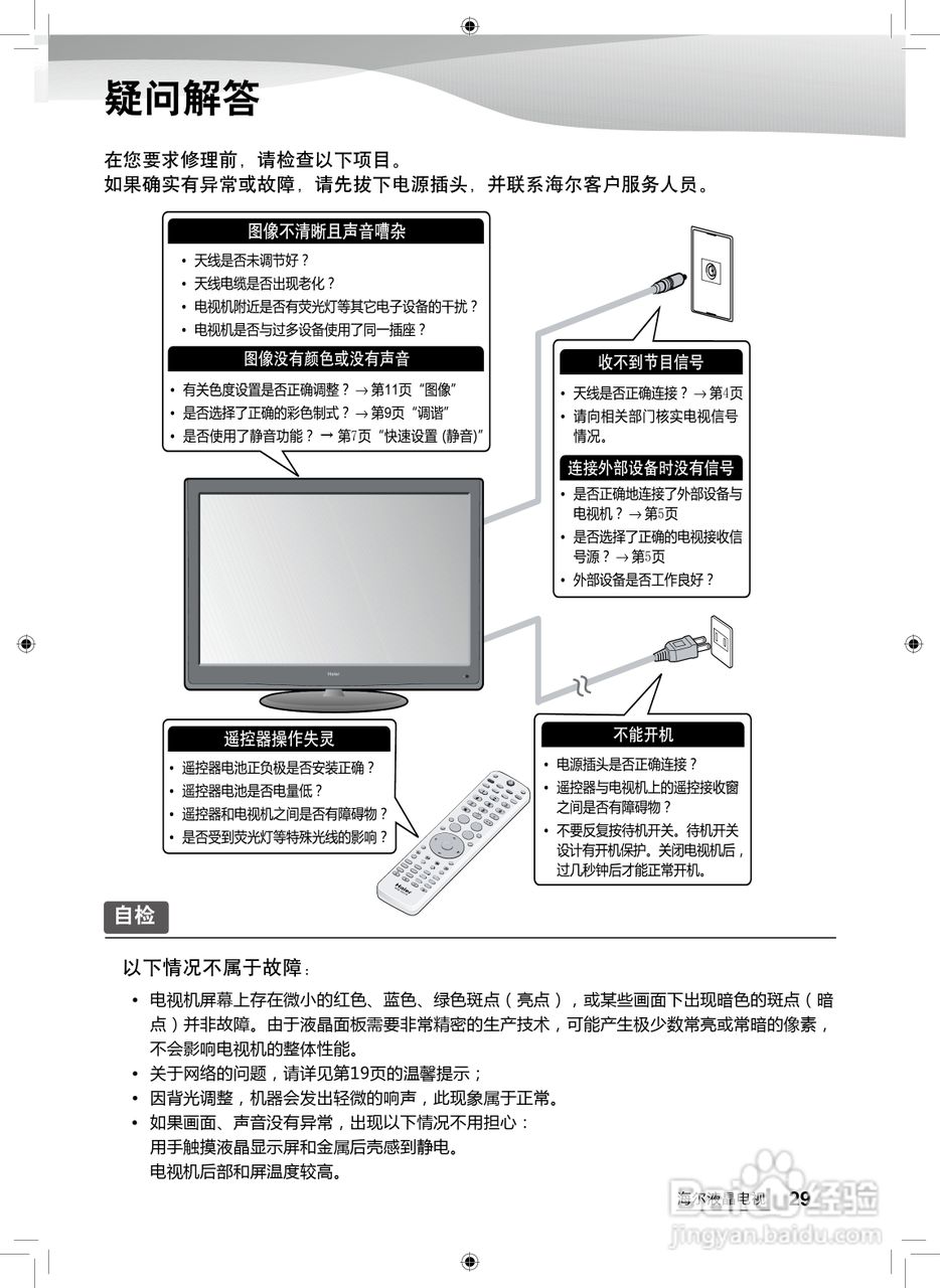 海尔LE42A500P液晶彩电使用说明书:[4]