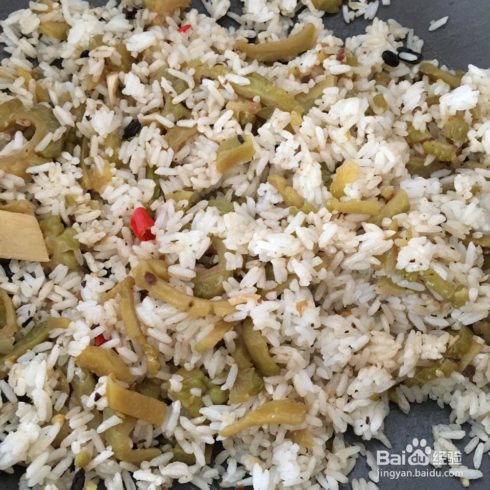 隔餐苦瓜怎么做炒饭？