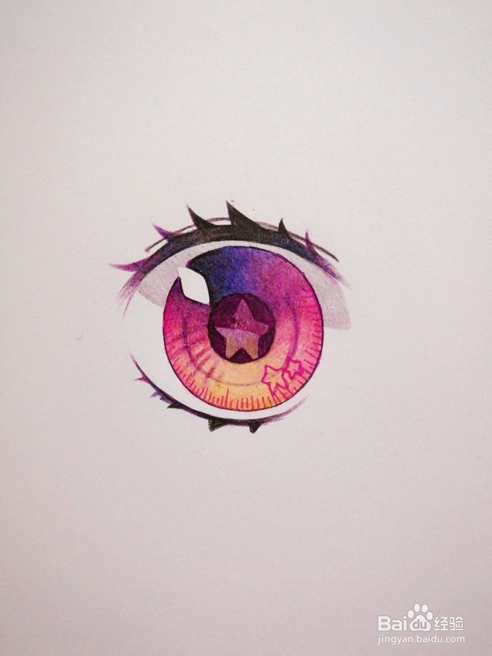 动漫人物混色眼睛教程