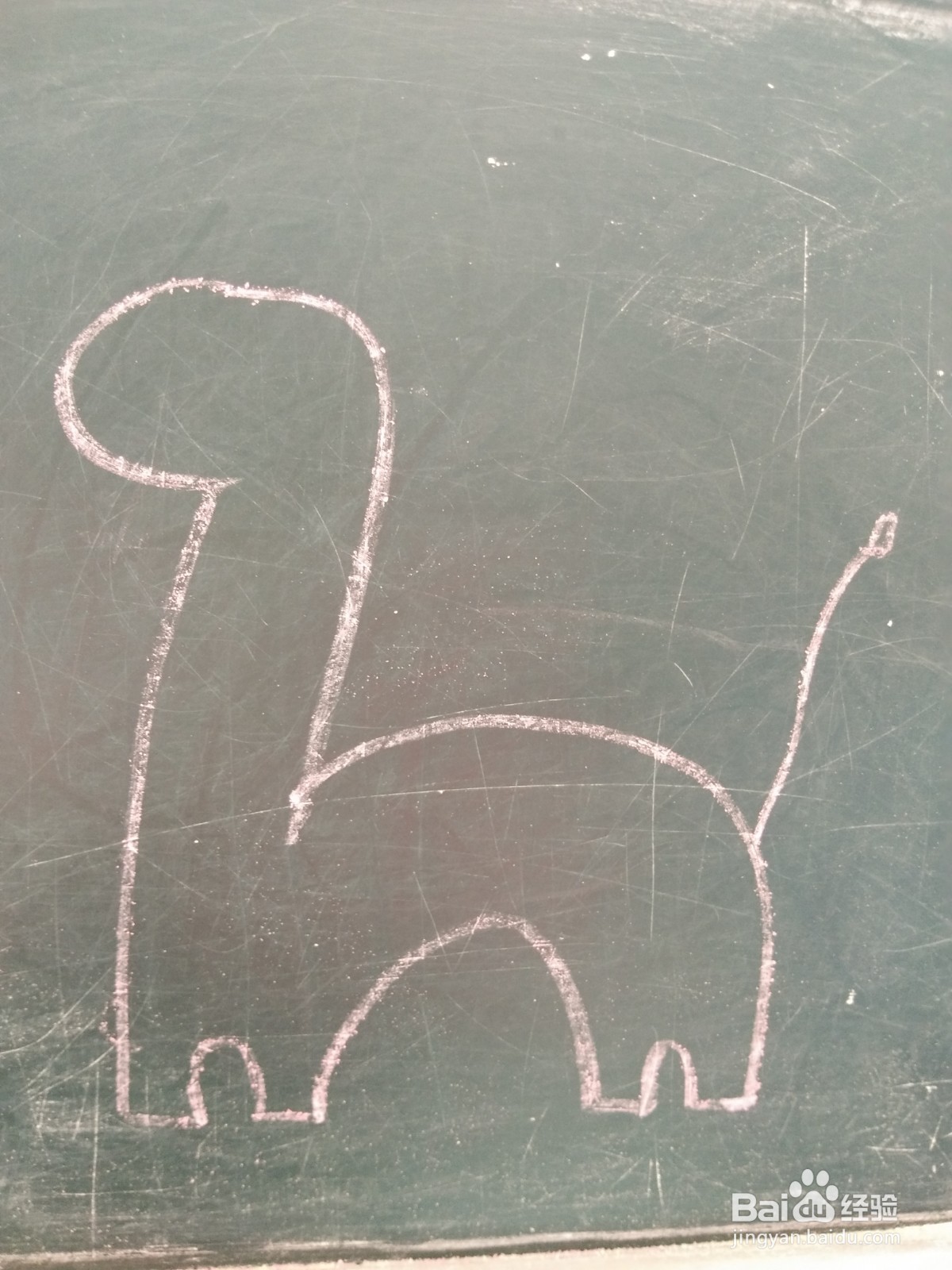 “长颈鹿”的简笔画法