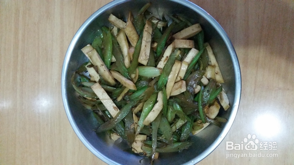 芹菜炒原味豆腐干
