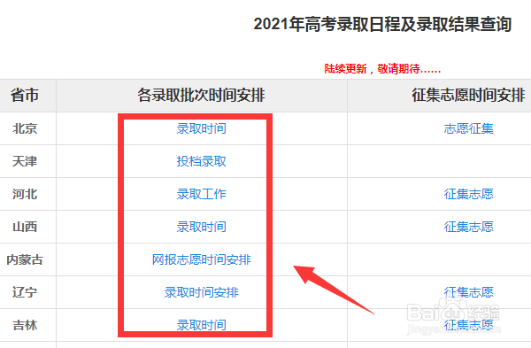 2021高考录取结果什么时候可以查看