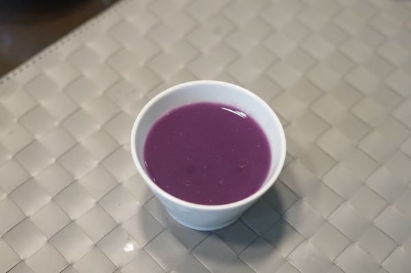 快手早餐之紫薯米糊