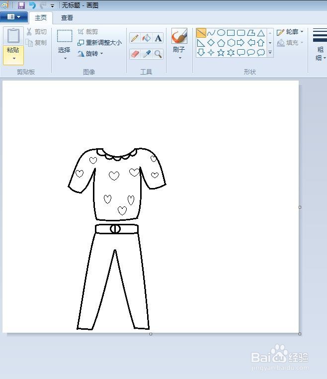 怎么画衣服裤子简笔画又漂亮