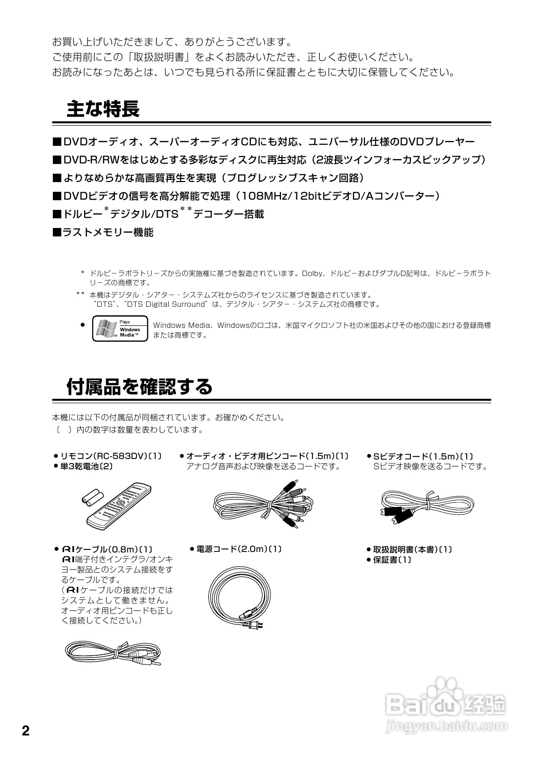INTEGRA DPS-6 DVD播放机使用说明书:[1]