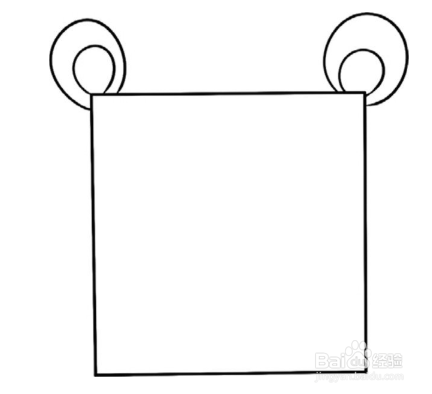 简笔画:公鸡和小熊的绘画技巧