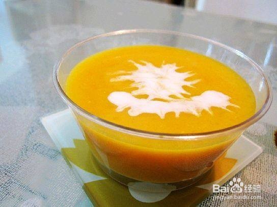椰香南瓜羹的做法